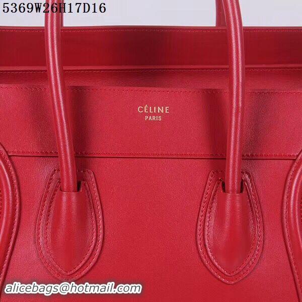 Luxury Celine Luggage Micro Tote Bag CLY5369 Red