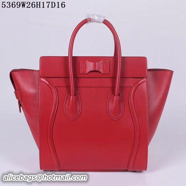 Luxury Celine Luggage Micro Tote Bag CLY5369 Red