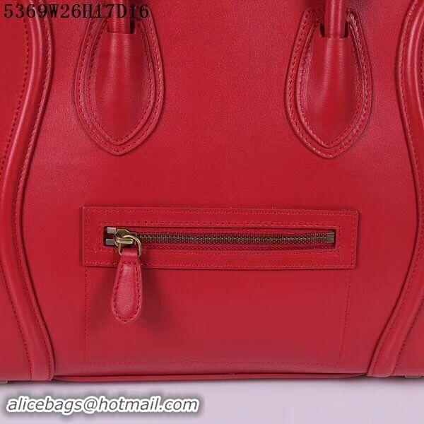 Luxury Celine Luggage Micro Tote Bag CLY5369 Red