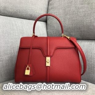 Top Quality CELINE MEDIUM 16 BAG IN SATINATED CALFSKIN 187373 red