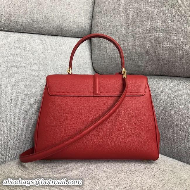 Top Quality CELINE MEDIUM 16 BAG IN SATINATED CALFSKIN 187373 red