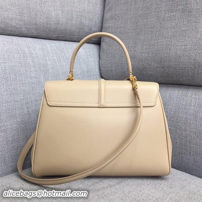 New Luxury CELINE MEDIUM 16 BAG IN SATINATED CALFSKIN 187373 BEIGE