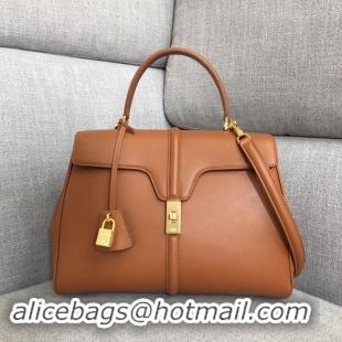 Best Price CELINE MEDIUM 16 BAG IN SATINATED CALFSKIN 187373 TAN