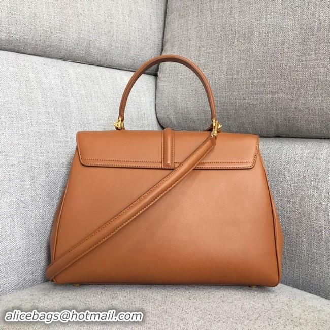 Best Price CELINE MEDIUM 16 BAG IN SATINATED CALFSKIN 187373 TAN