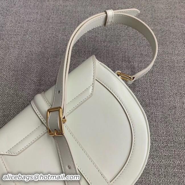 Practical CELINE SMALL BESACE 16 BAG IN SATINATED CALFSKIN CROSS BODY 188013 WHITE