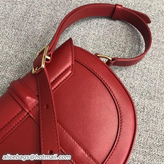 Luxury CELINE SMALL BESACE 16 BAG IN SATINATED CALFSKIN CROSS BODY 188013 RED