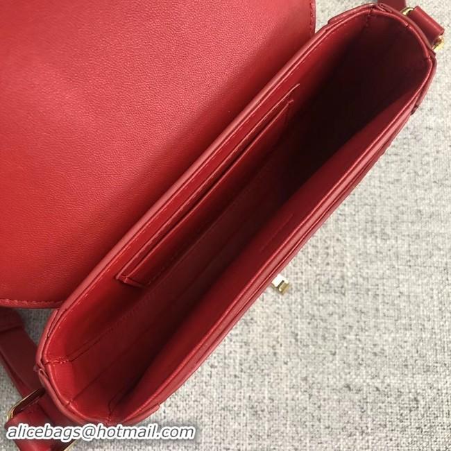 Luxury CELINE SMALL BESACE 16 BAG IN SATINATED CALFSKIN CROSS BODY 188013 RED