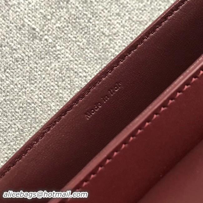 Original Cheap CELINE SMALL BESACE 16 BAG IN SATINATED CALFSKIN CROSS BODY 188013 BURGUNDY