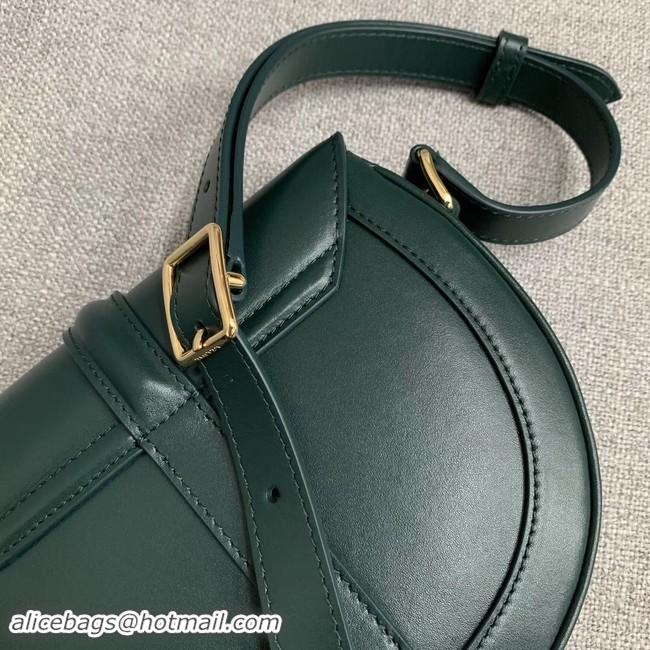 Classic CELINE SMALL BESACE 16 BAG IN SATINATED CALFSKIN CROSS BODY 188013 GREEN