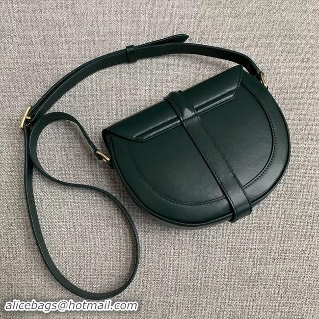 Classic CELINE SMALL BESACE 16 BAG IN SATINATED CALFSKIN CROSS BODY 188013 GREEN