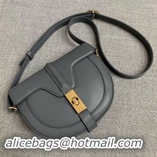 Classic CELINE SMALL BESACE 16 BAG IN SATINATED CALFSKIN CROSS BODY 188013 GREY