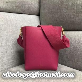 Low Price CELINE SANGLE SMALL BUCKET BAG IN SOFT GRAINED CALFSKIN 189303 ROSE