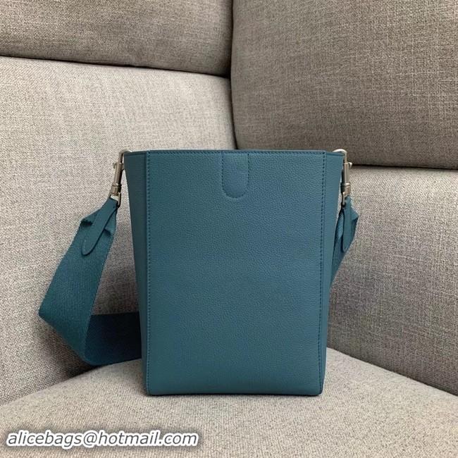 Grade Quality CELINE SANGLE SMALL BUCKET BAG IN SOFT GRAINED CALFSKIN 189303 BLUE