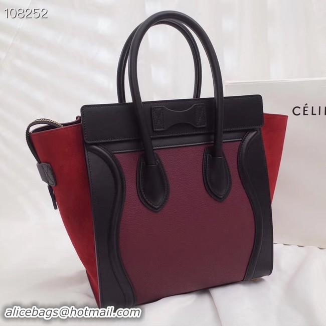 Best Product Celine Luggage Boston Tote Bags All Calfskin Leather C0189-1