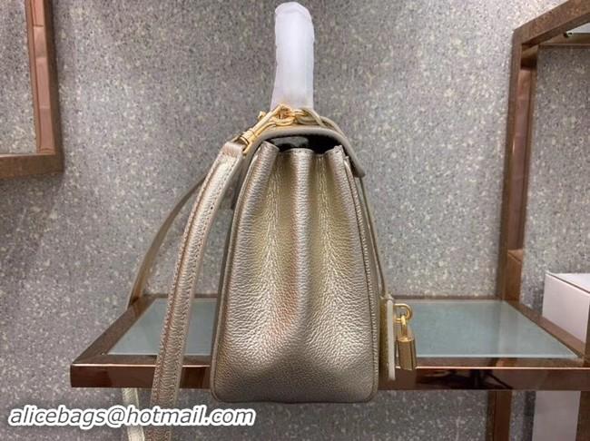 Best Price CELINE SMALL 16 BAG IN LAMINATED GRAINED CALFSKIN 188003 GOLD