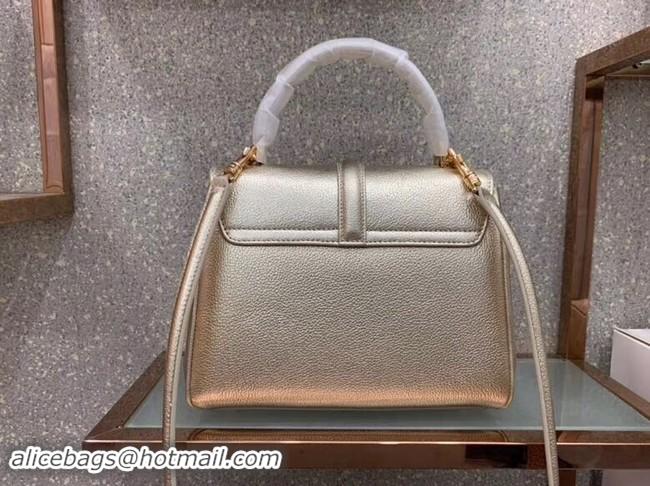 Best Price CELINE SMALL 16 BAG IN LAMINATED GRAINED CALFSKIN 188003 GOLD