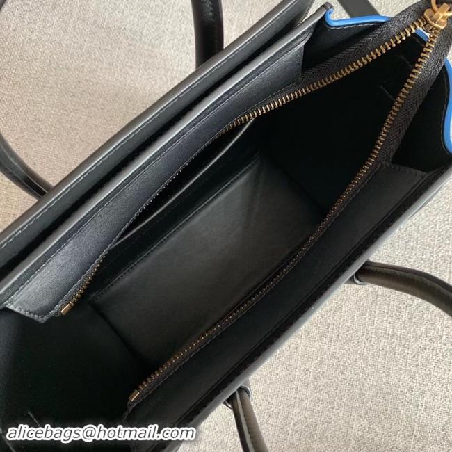 Good Taste CELINE NANO LUGGAGE BAG IN LAMINATED LAMBSKIN 189243-3