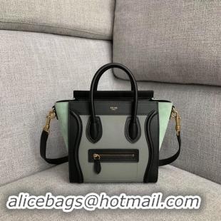 Good Quality CELINE NANO LUGGAGE BAG IN LAMINATED LAMBSKIN 189243-7