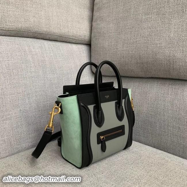 Good Quality CELINE NANO LUGGAGE BAG IN LAMINATED LAMBSKIN 189243-7