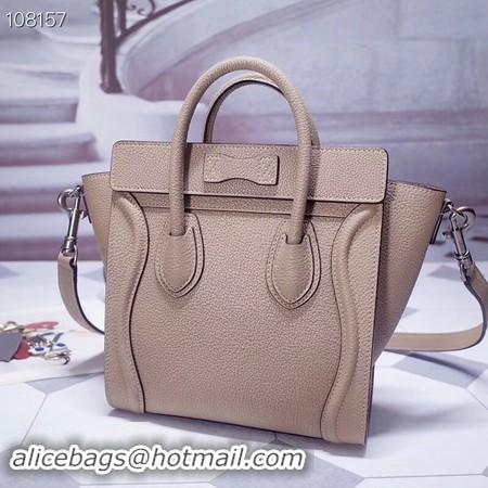 Good Quality CELINE NANO LUGGAGE BAG IN LAMINATED LAMBSKIN 189244-2