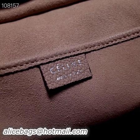 Good Quality CELINE NANO LUGGAGE BAG IN LAMINATED LAMBSKIN 189244-2