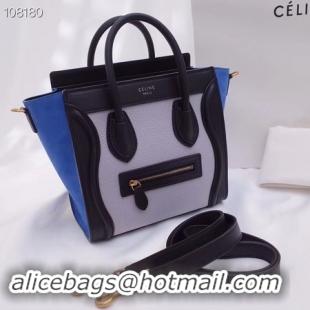 Fashion CELINE NANO LUGGAGE BAG IN LAMINATED LAMBSKIN 189244-5