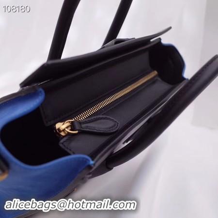 Fashion CELINE NANO LUGGAGE BAG IN LAMINATED LAMBSKIN 189244-5