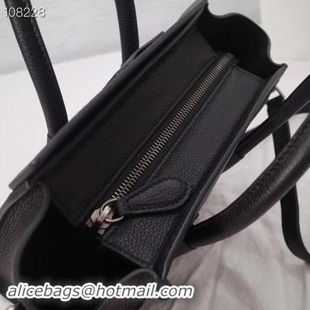 Top Sale CELINE NANO LUGGAGE BAG IN LAMINATED LAMBSKIN 189244-7