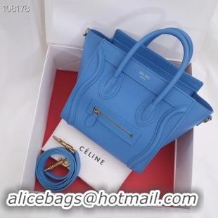 New Style CELINE NANO LUGGAGE BAG IN LAMINATED LAMBSKIN 189244-8