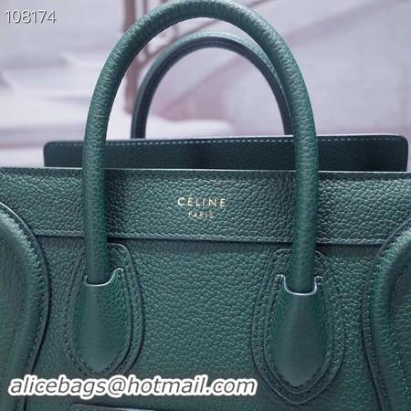 Cheap Price CELINE NANO LUGGAGE BAG IN LAMINATED LAMBSKIN 189244-9