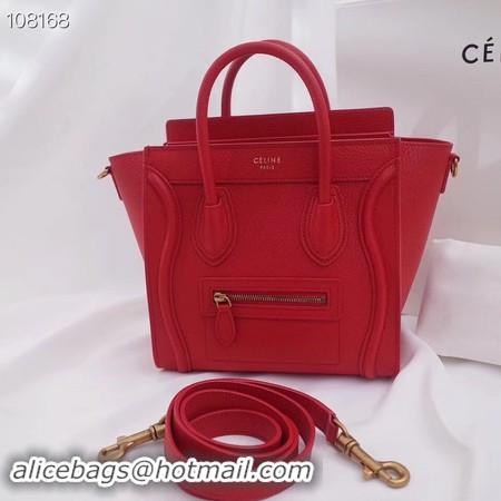 New Fashion CELINE NANO LUGGAGE BAG IN LAMINATED LAMBSKIN 189244-11