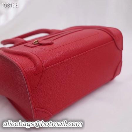 New Fashion CELINE NANO LUGGAGE BAG IN LAMINATED LAMBSKIN 189244-11