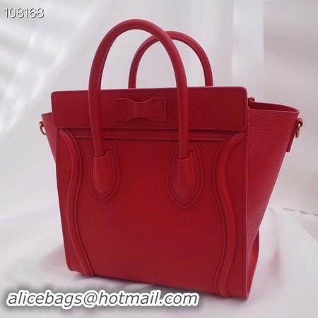 New Fashion CELINE NANO LUGGAGE BAG IN LAMINATED LAMBSKIN 189244-11