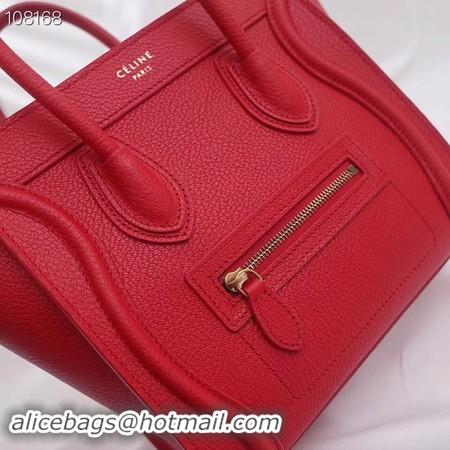 New Fashion CELINE NANO LUGGAGE BAG IN LAMINATED LAMBSKIN 189244-11