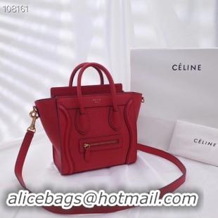 Luxury CELINE NANO LUGGAGE BAG IN LAMINATED LAMBSKIN 189244-12