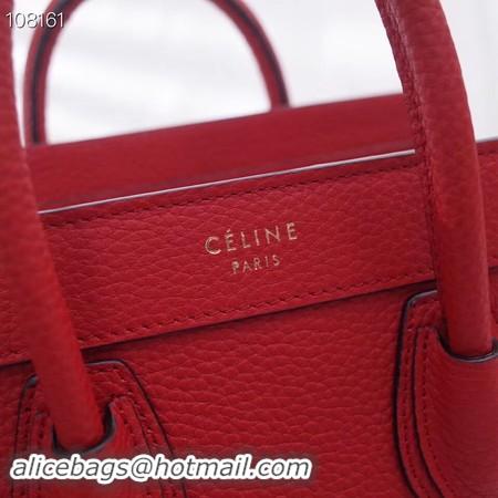 Luxury CELINE NANO LUGGAGE BAG IN LAMINATED LAMBSKIN 189244-12