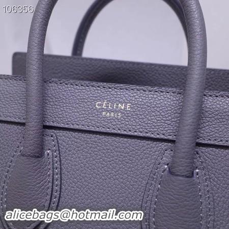 Top Quality CELINE NANO LUGGAGE BAG IN LAMINATED LAMBSKIN 189244-13