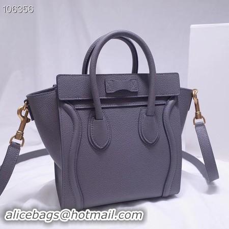 Top Quality CELINE NANO LUGGAGE BAG IN LAMINATED LAMBSKIN 189244-13