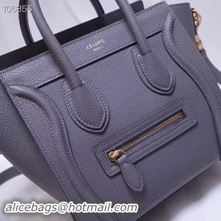 Top Quality CELINE NANO LUGGAGE BAG IN LAMINATED LAMBSKIN 189244-13