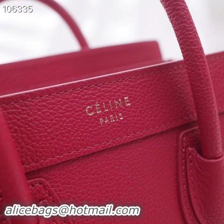 Top Quality CELINE NANO LUGGAGE BAG IN LAMINATED LAMBSKIN 189244-16