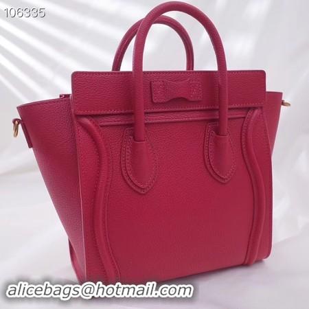 Top Quality CELINE NANO LUGGAGE BAG IN LAMINATED LAMBSKIN 189244-16