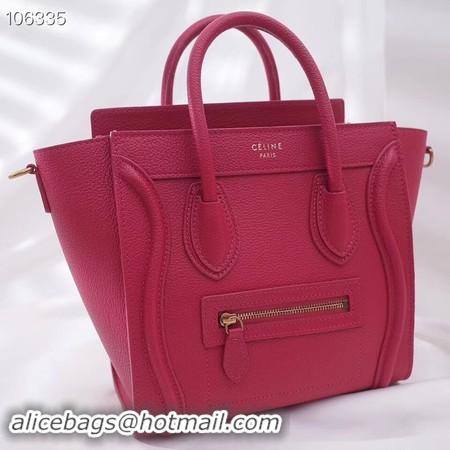 Top Quality CELINE NANO LUGGAGE BAG IN LAMINATED LAMBSKIN 189244-16