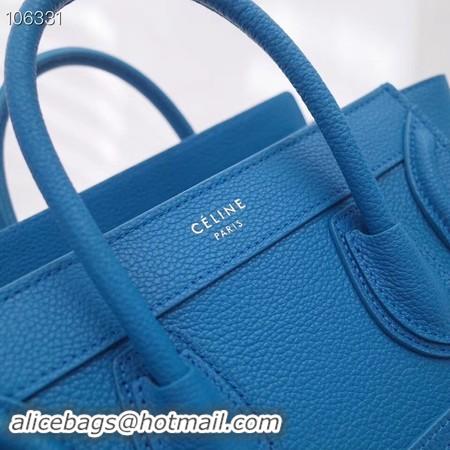 New Fashion CELINE NANO LUGGAGE BAG IN LAMINATED LAMBSKIN 189244-17