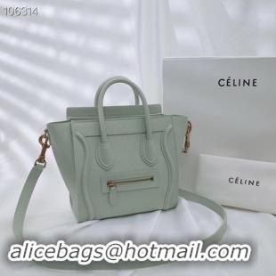 Discount CELINE NANO LUGGAGE BAG IN LAMINATED LAMBSKIN 189244-19