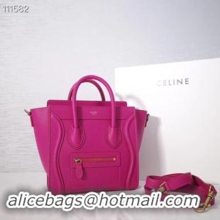 Best Quality CELINE NANO LUGGAGE BAG IN LAMINATED LAMBSKIN 189244-23