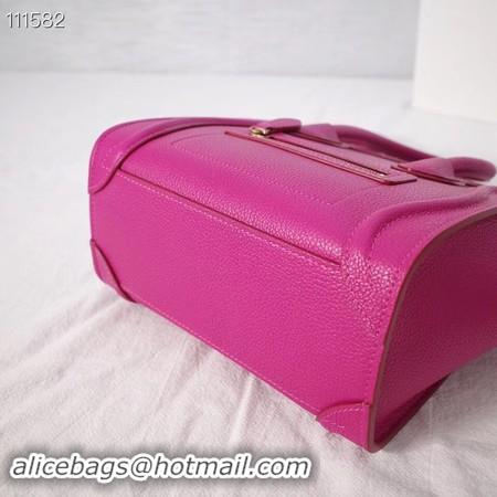 Best Quality CELINE NANO LUGGAGE BAG IN LAMINATED LAMBSKIN 189244-23