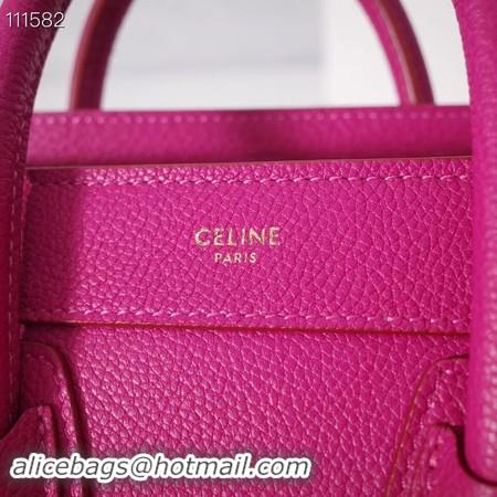 Best Quality CELINE NANO LUGGAGE BAG IN LAMINATED LAMBSKIN 189244-23