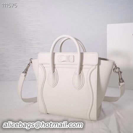 Luxury Quality CELINE NANO LUGGAGE BAG IN LAMINATED LAMBSKIN 189244-24