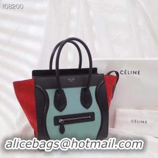 Best Price CELINE MICRO LUGGAGE HANDBAG IN LAMINATED LAMBSKIN 167793-1