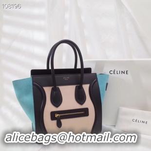 Discounts CELINE MICRO LUGGAGE HANDBAG IN LAMINATED LAMBSKIN 167793-2